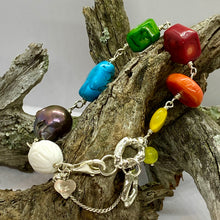 Load image into Gallery viewer, Liquid Silver Bracelet - Colour Me Yellow