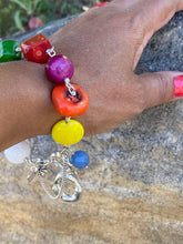 Load image into Gallery viewer, Liquid Silver Bracelet - Colour Me Blue
