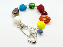 Load image into Gallery viewer, Liquid Silver Bracelet - Colour Me Blue