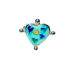 Load image into Gallery viewer, Cloisonné Heart of Hearts Ring