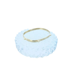 Load image into Gallery viewer, Hammered Bangle with Ball Accents (Large)