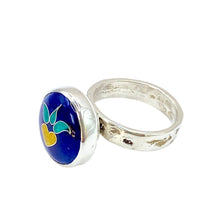 Load image into Gallery viewer, Cloisonné Golden Heart Ring