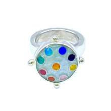 Load image into Gallery viewer, Cloisonné Chakra Circle Ring