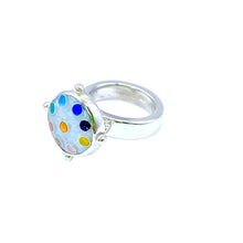 Load image into Gallery viewer, Cloisonné Chakra Circle Ring