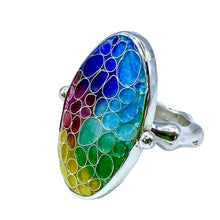 Load image into Gallery viewer, Cloisonné Rainbow Warrior Ring