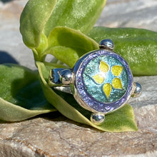 Load image into Gallery viewer, Cloisonné Yellow Flower