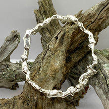 Load image into Gallery viewer, Liquid Silver Bangle - 04